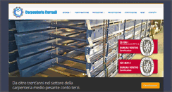 Desktop Screenshot of carpenteria-corradi.it